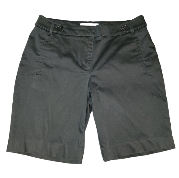 LOFT size 6 black shorts cotton and spandex - Picture 7 of 7